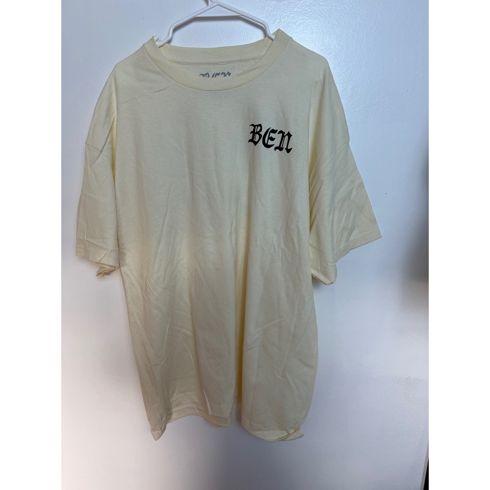 Bogey Boys Men Cream Graphic T-Shirt XXL Tattoo Flash Back Print Cotton NWOT NEW